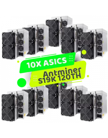 Pack 10X Antminer S19K 120TH/s - Total 1200TH/S