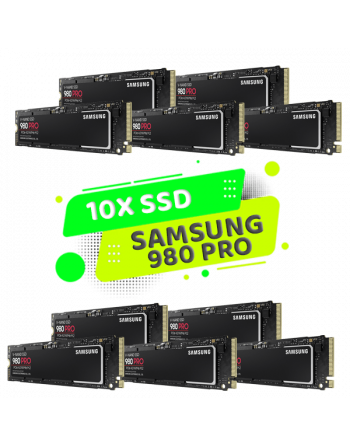 Pack X10 Samsung 980 PRO 500 GB: The ultra-fast NVMe SSD Samsung - 1